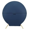 thumbnail image 2 of BalsaCircle 7.5 feet Navy Blue Fitted Spandex Round Wedding Backdrop Stand Cover Wedding Party Event, 2 of 7