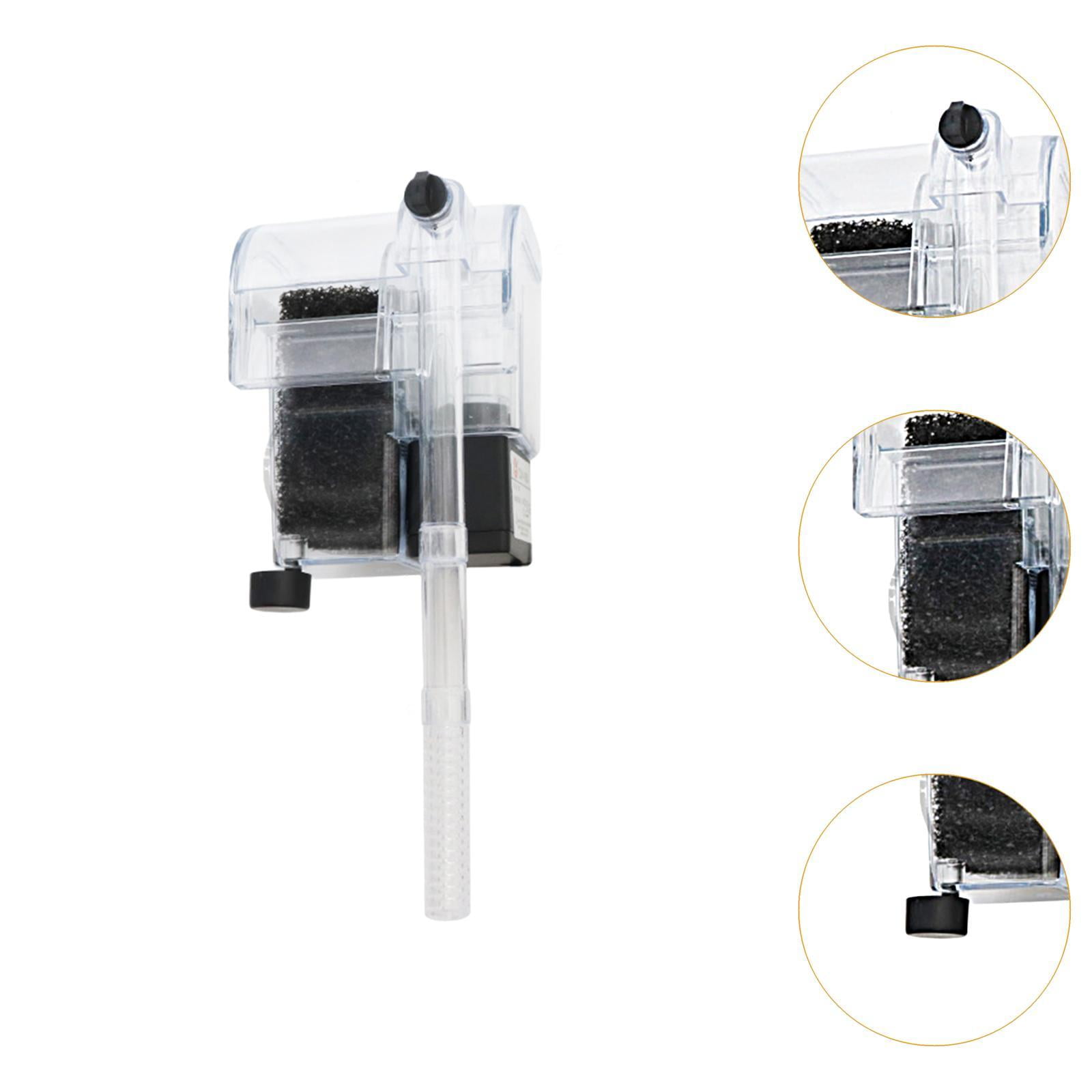 Fzaqwen Aquarium Filter USB Hanging Silent Efficient Compact Small Filtration System 8x7.5x10cm