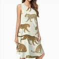 thumbnail image 2 of Elegant Cheetahs Seamless Pattern Dress Loose Women'S Dress Beach Dresses With Pockets Dresses For Womens, 2 of 4