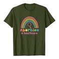 thumbnail image 1 of Chemises "Abortion is Healthcare" pour Femmes Été Col Rond Imprimé Lettre Blouse Basique Décontractée Manches Courtes Tunique Tops, 1 of 7
