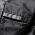 thumbnail image 5 of Fayshow0 Men'S Jackets Clearance Sale $12 Men's Spring And Fashion Casual Stand-up Collar Zipper Long Sleeve Hoodless Leather Jacket/jacket Black, 5 of 8