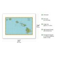 thumbnail image 2 of Rand McNally Atlas Map of Hawaii - Vintage Hawaiian Colored Cartographic Map c.1898 - Fine Art Matte Paper Print (Unframed) 24x32in, 2 of 4
