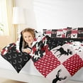 thumbnail image 4 of Homewish Wild Moose Deer Queen Comforter Set,Jungla Animal Bedding Sets,Red Black Bedding Comforter Set For Boys Kids,Super Cozy Room Decor Reversible,3 Pieces, 4 of 8