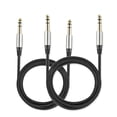 thumbnail image 1 of Cables TRS Yueyinpu Negro Paquete Doble para Instrumentos de 1/4 Pulgadas 6.35 mm Trenzados de Nailo, 1 of 8