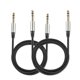 thumbnail image 1 of Cables TRS Yueyinpu Negro Paquete Doble para Instrumentos de 1/4 Pulgadas 6.35 mm Trenzados de Nailo, 1 of 8