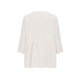 thumbnail image 4 of Craaazy Women Casual V Neck Blouse, Solid Color 3/4 Sleeve Button Down Shirt, Loose Fit Comfy Cotton Linen Top for Daily Wear Gifts, 4 of 6
