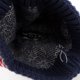 thumbnail image 4 of Gorro de lana para hombre y mujer, gorro de punto con diseño de patchwork y mezcla de lana, gorro cálido con diseño geométrico de diamantes, 4 of 5