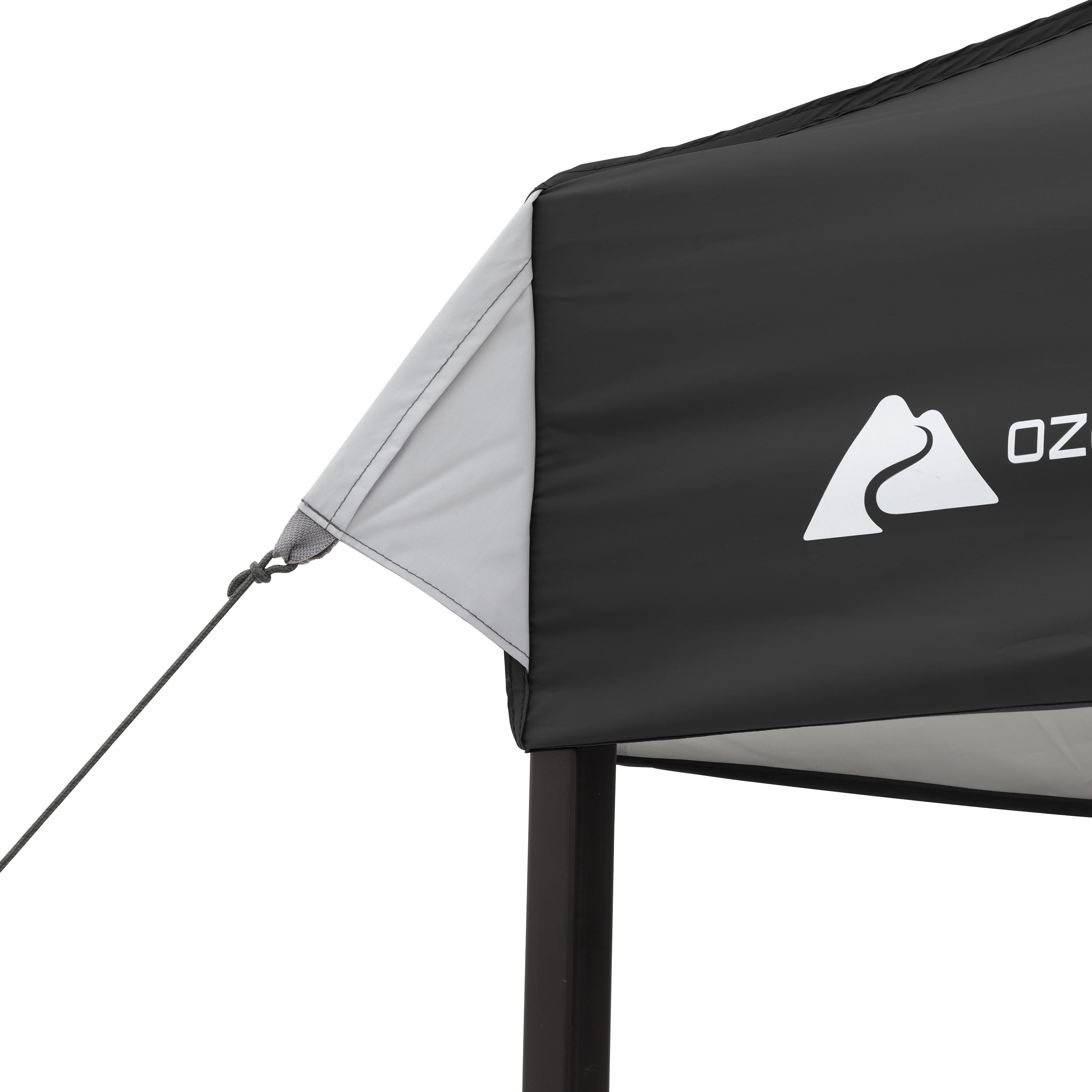 Ozark Trail 10x10 Instant Pop Up Canopy Tent with Simple Push Setup – Straight Leg Pop-Up Tent for Tailgating, Camping & Events, Rich Black