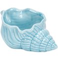 thumbnail image 1 of Conch Ashtray Blue Ceramic For Adults Home Decor 1Pcs 6.5x9x16.5in, 1 of 8
