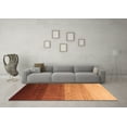thumbnail image 3 of Ahgly Company Indoor Rectangle Abstract Orange Modern Area Rugs, 2' x 3', 3 of 4