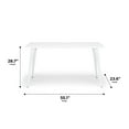 thumbnail image 5 of HON Basyx 55” Commercial-Grade Executive Desk, Angled Metal Legs, in White/White (BSX55MPLWWH), 5 of 17