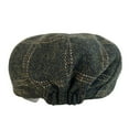 thumbnail image 6 of XIAOCHA Mens Plaid‑Woven Newsboy Cap Solid Structured Crown Newsboy Caps Urban Walk Newsboy Hat,Brown, 6 of 8