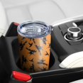 thumbnail image 5 of 20oz Tumblers Halloween Witches on Brooms Pattern Stainless Steel Vacuum Insulated Double Wall Travel Tumbler Cups Mug with Lid and Straw,Cleaning Brush for Cold & Hot Drinks, 5 of 7