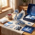 thumbnail image 4 of JWZZYD Arctic Winter Guardians DIY Patchwork Kit, 4.3" Felt Animal Sewing Kit for Beginners, 3D Stuffed Animals Mythical Creature, Pre-Cut Handmade Craft Kit for Home Decor & Creative Gift (#B), 4 of 8