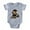 Heather Gray, variant on CafePress - FIN Wirehaired Dachshund Photo CROP Baby Football - Cute Infant Baby Football Bodysuit
