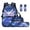 Axolotl Whale Galaxy, variant on Blue Owl Backpack With Lunchbox Set For Boys 12-14 Lightweight Schoolbag Washable Lunch Bag Pencil Case Small Bookmarks Children Back To School Gifts