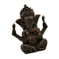 thumbnail image 4 of 2x estatua de de Buda meditando adornos religiosos hindúes para decoración para hogar Hugo Estatua de elefante de Buda sentado, 4 of 8