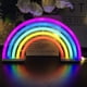 thumbnail image 3 of Luz de noche arcoíris para niños, regalo de Navidad, lámpara LED de neón arcoíris para decoración de pared, dormitorio, hogar, fiesta y festividades., 3 of 5