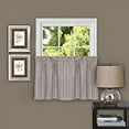 thumbnail image 2 of Achim Sydney Rod Pocket Light Filtering Curtain Tier Pair, Linen, 58" x 24", 2 of 4