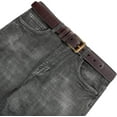 thumbnail image 6 of Men's Belt Big & Tall 56"-80" Genuine Leather Belt Reinforced Strap Casual Work Jean Extra Long Belts, 6 of 7