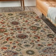 thumbnail image 7 of Superior Durian Traditional Indoor Floral Area Rug Ivory Area Rug, 5' x 8', 7 of 7