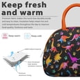 thumbnail image 3 of Playful Dinosaur Lunch Bag – Whimsical Dino Cartoon World with Fun Print, 3 of 4