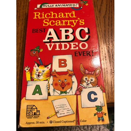 VHS Richard Scarrys Best ABC Video Ever VHS Ships N (Best Vhs To Computer)