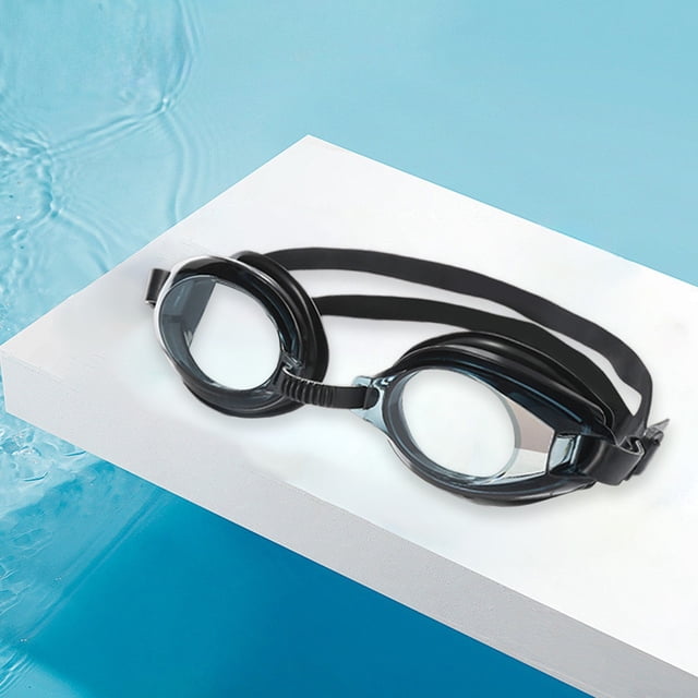 Gafas de natación para adultos | Gafas de natación graduadas antivaho con lentes ópticas | Equipamiento profesional para entrenamiento y natación recreativa | 1 par