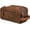Distressed Brown, variant on Leather Toiletry Bag for Men, Large Travel Organizer with YKK Zipper, Shaving Kit and Bag with Side Handle for Business Trips and Travel