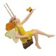 thumbnail image 2 of Flower Fairy On Swing Statue Flower Fairy Figure Tree Hanging Sculpture for Outdoor Garden Patio Yard, 2 of 4