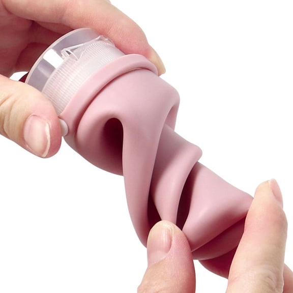 AURARMLET 3-Pack Empty Silicone Squeeze Bottles for Lotion Travel Size Assorted Colors Leak-Proof