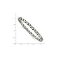 thumbnail image 2 of Gem & Harmony Antiqued Sterling Silver Weave Bangle Bracelet (5.25mm wide) for Women, 2 of 4