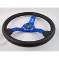 thumbnail image 2 of 1984 + CLUB CAR DS Blue steering wheel golf cart With Chrome Adapter", 2 of 4