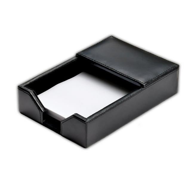 Dacasso Porte-mémo en Cuir Noir, 4 Pouces par 6 Pouces