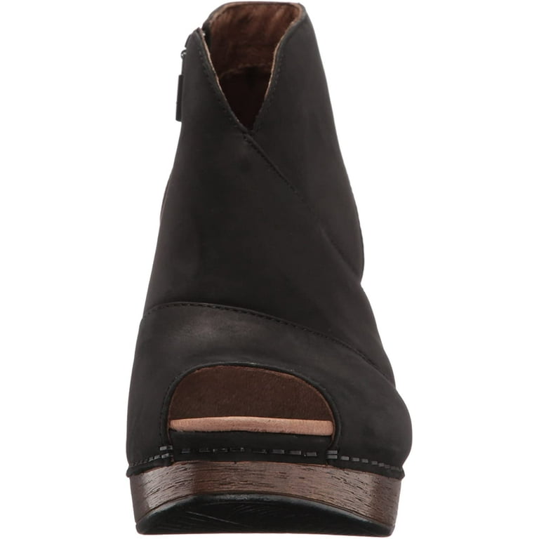 Dansko Delphina High Heel Bootie Black Nubuck