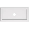 thumbnail image 1 of Ekena Millwork CMP30X15RE-03000 3 in. ID x 10.5 in. Rectangle Architectural Grade Médaillon de Plafond Contemporain PVC, 1 of 7
