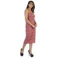 thumbnail image 2 of Inkmeso Womens Sexy Spaghetti Strap Dress Printed Bodycon Club Party Midi Dress, 2 of 7