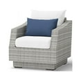 thumbnail image 3 of RST Brands Cannes Aluminum Wicker and Fabric Club Chairs in Ink/White (Set of 2), 3 of 6