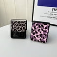 thumbnail image 3 of For Samsung Galaxy Z Flip4/Flip3 5G Phone Case，Shockproof Luxury grain/leopard pattern Case Cover,PC Slim Stand Cover, 3 of 5