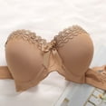 thumbnail image 6 of XIYON Bras For Women Lace Underwire Push Up Bra Demi Cup Smooth T Shirt Bra For Female Comfortable Adjustable Straps Support Comfortable, 6 of 9