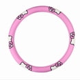 thumbnail image 2 of Cute Girl Ladies Pink Cartoon Hello Kitty Auto Car Steering Wheel Cover Universal 15in/38cm, 2 of 5