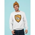 thumbnail image 2 of Gray Unicorn  Sweatshirt Men -Image by Shutterstock, Male Small, 2 of 4