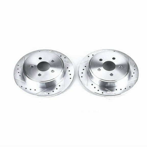 Power Stop AR8353XPR Evolution Drilled & Slotted Rotors -Rear