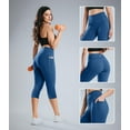thumbnail image 3 of Capri Leggings With Side Pockets Size 16, 17" Inseam Limoges Navy, 3 of 6