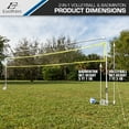 EastPoint Sports Volleyball Badminton Combo Set with Net and Rollup