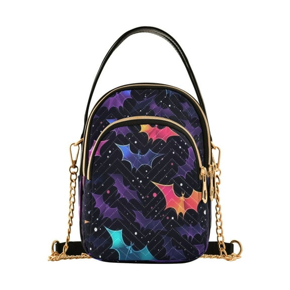 ALAZA Chain Crossbody Bags for Women Magic Bat Shoulder Handbag Phone Purse