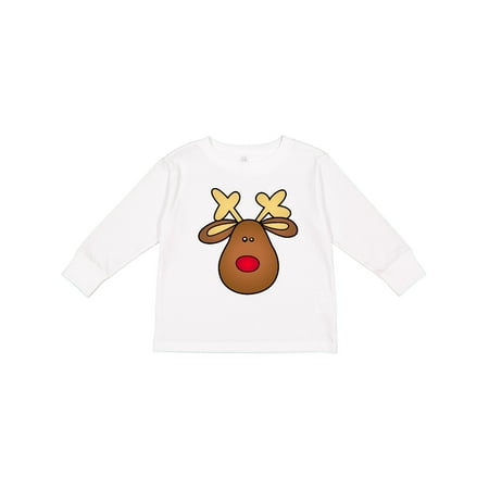 

Inktastic Rudolph the Red Nose Reindeer Gift Toddler Boy or Toddler Girl Long Sleeve T-Shirt