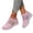 Pink, variant on Walking Shoes for Women Mesh Knit Washable Buckle Soft Stretch Flats Dressy Breathable Mary Jane Shoe Outdoor Lounge Sneakers with Arch Support