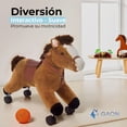 thumbnail image 2 of Juguete Montable A Pedal Baby Gaon Mecedora para Niños Caballo Café, 2 of 7