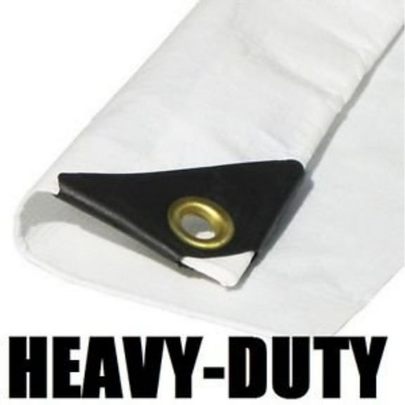 12'X24' EXTRA Heavy Duty White Tarp
